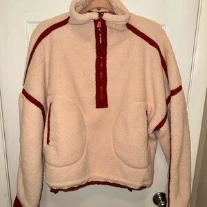 FP Movement by Free People Cream and Red Jacket
